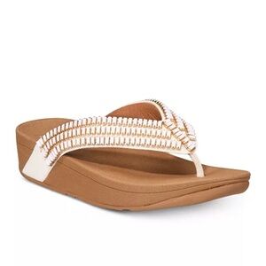 Fitflop SURFA Crystal Stone Urban White Size 10